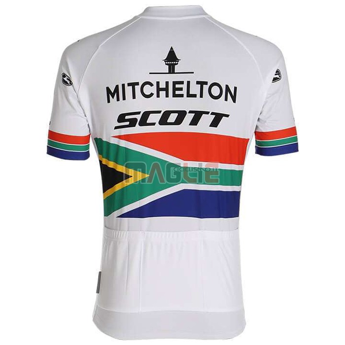 Maglia Mitchelton-Scott Manica Corta 2020 Campione Sudafrica